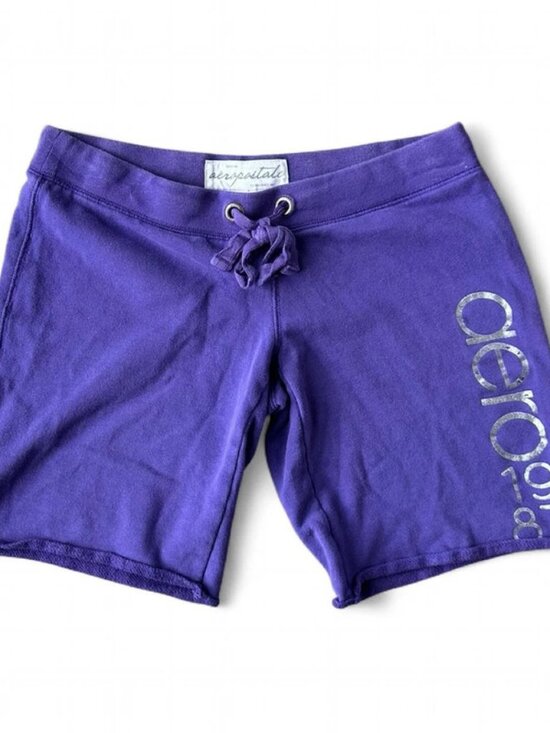 Aéropostale Pants - Y2K Aeropostale Low Rise Purple Sweat Shorts Size XS